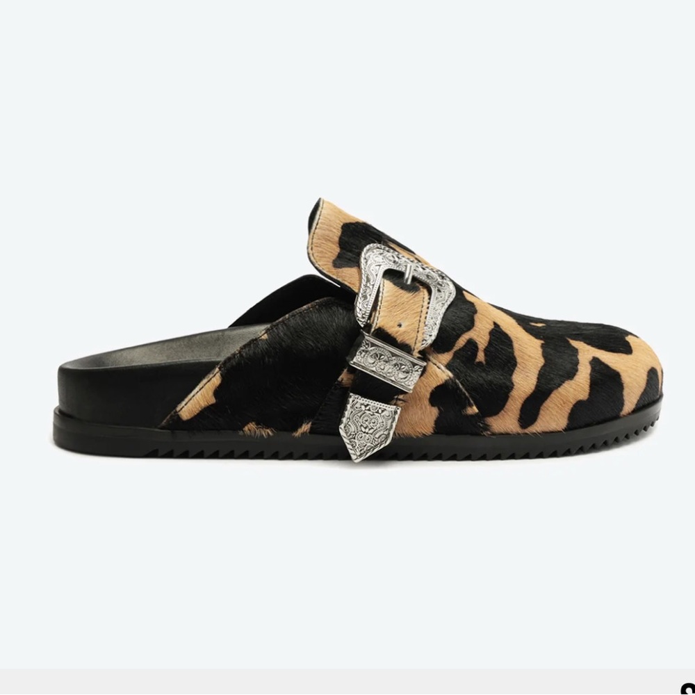 Schutz Grace Calf Hair Clog